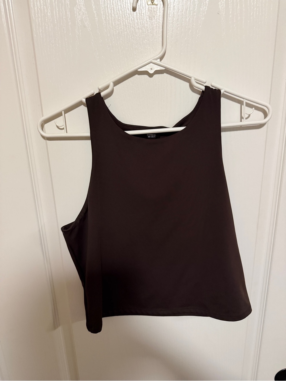 Express Black Cropped Tank Top